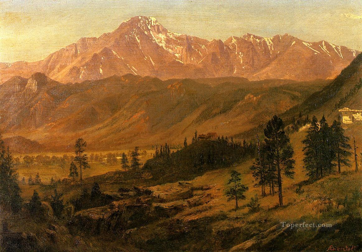 Pikes Peak Albert Bierstadt Mountain Oil Paintings
